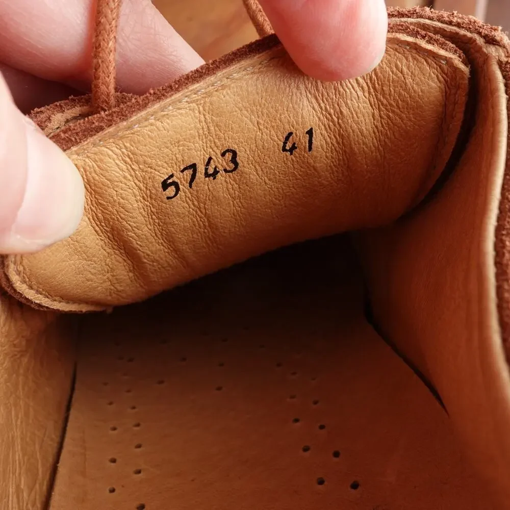 El Naturalista Derby Mens SZ EU 41 US 8.5 Brown Forest Suede Comfort Casual Shoe